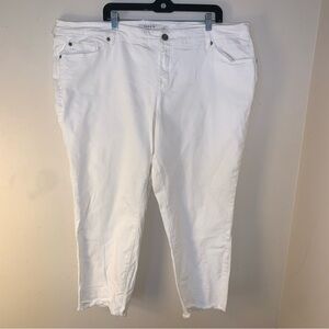 Torrid White Denim Jeans Size 24
